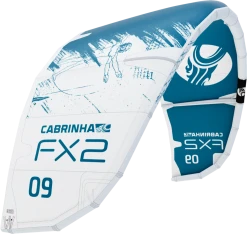 2023 Cabrinha 03 FX2 Kiteboarding Kite -Water Sports 2023 fx2 white blue 61584.1673894884