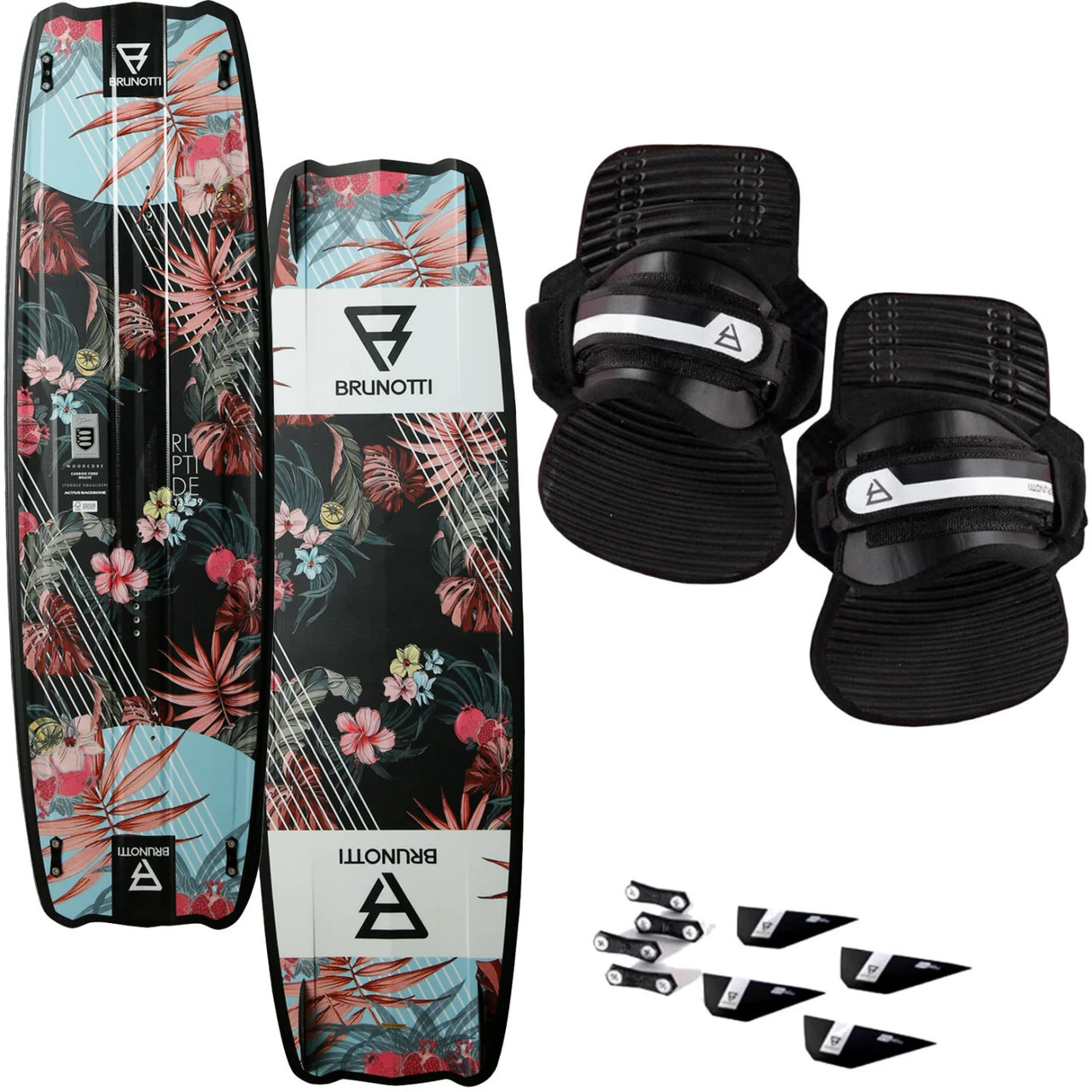 Brunotti Riptide Blossom Kiteboard Complete W/ Straps