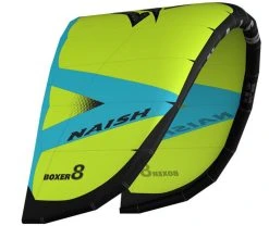 2023 Naish S27 Boxer Kiteboarding Kite -Water Sports s27 boxer angle yellow 24054.1664376027