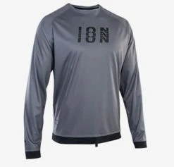 2022 Ion Wetshirt Long Sleeve -Water Sports wetshirt ls grey front 96140.1655925203